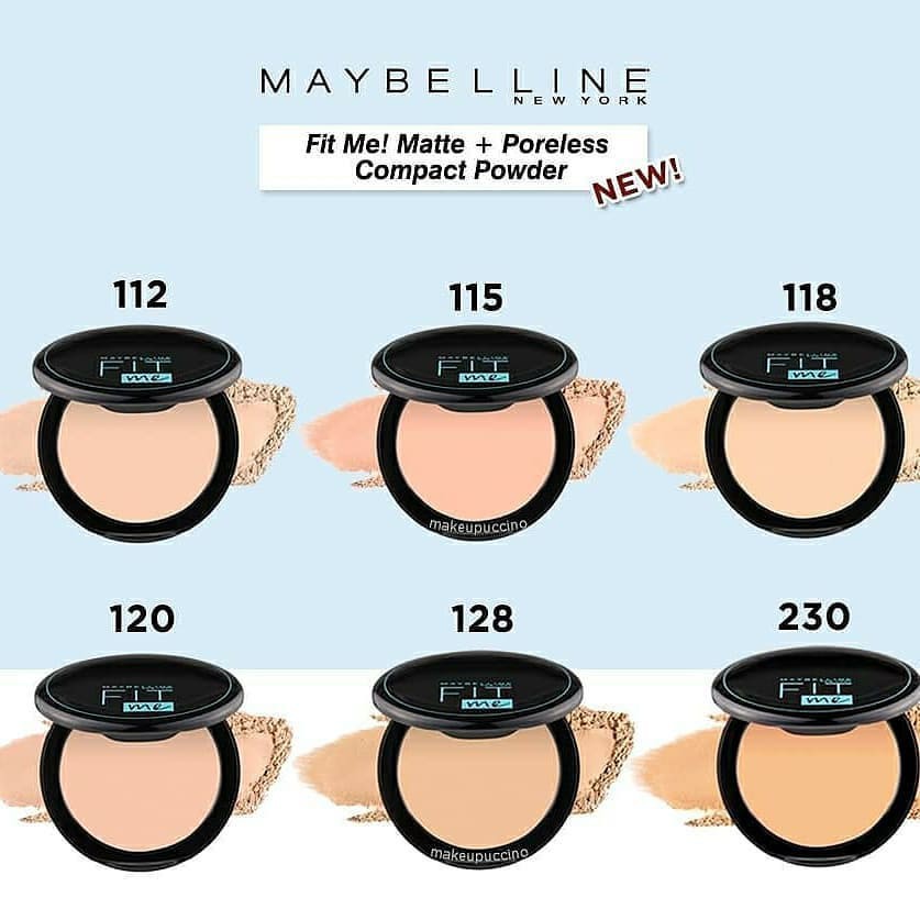 ❤ BELIA ❤ Maybelline Fit Me Series Matte + Poreless Foundation Tube | Pump | Compact Powder 12H SPF