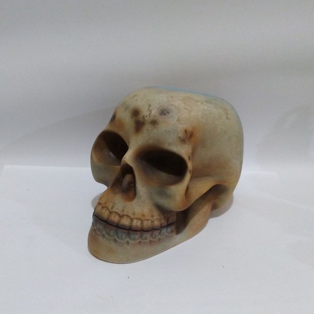 Patung Tengkorak / Hiasan Aquarium tengkorak Kepala manusia / hiasan aquarium tengkorak