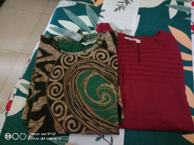 Tunik Katun Ima Tuyobo Mix Lengan Batik Ori By Edness Kayla