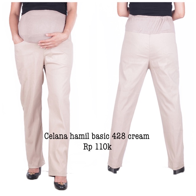 Celana hamil strech 428 mocca