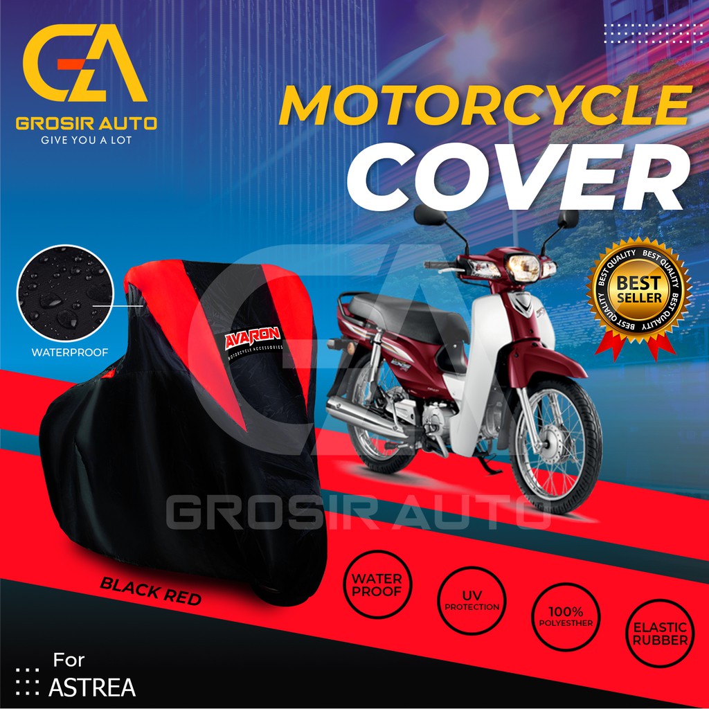 Sarung Motor AVARON ASTREA/ Penutup Pelindung Body Cover Motor Warna Anti Air Merk Avaron