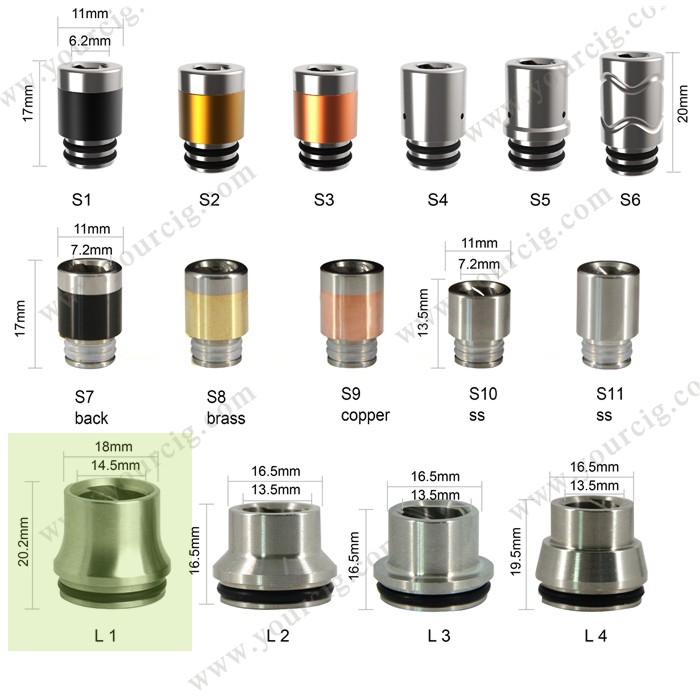 Authentic UD Huracan L1 Wide Bore Spiral Drip Tip | rda rta driptip