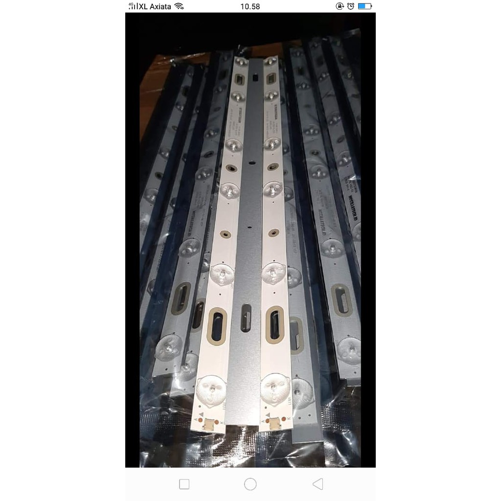 u8k1- backlight tv led polyton 6 kancing 3 volt new Polytron ORI