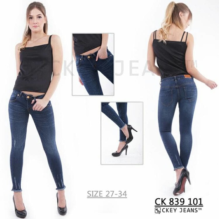 Skinny Jeans Celana Jeans Big Size CK 839 101 B