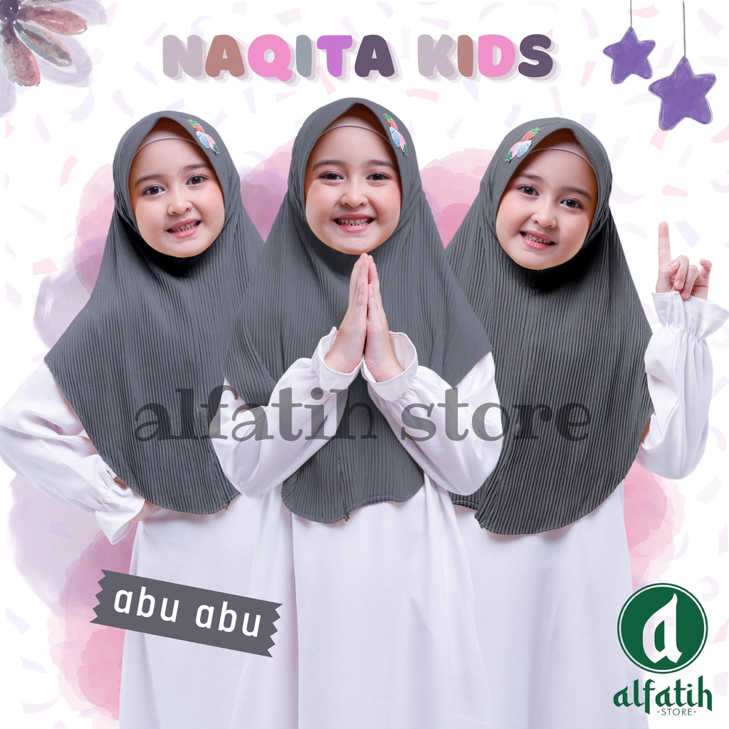 HIJAB ANAK PLISKET AISYA USIA 5-9 TAHUN