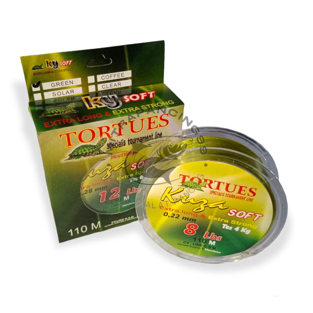 Tali Senar Pancing Tortues Kuya - 110 Meter Soft Extra Long & Strong - Anugrah Pancing