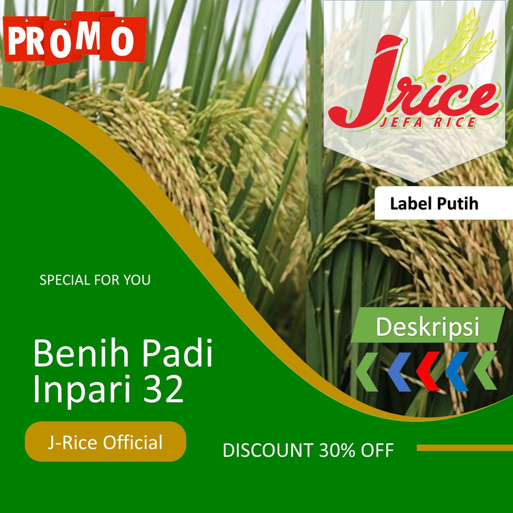 BENIH PADI INPARI 32 LABEL PUTIH