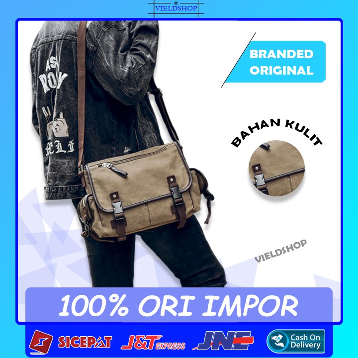 J2 TAS SLING BAG SLINGBAG SELEMPANG SLEMPANG KULIT BAHU KECIL WAISTBAG IMPORT BRANDED PRIA COWOK