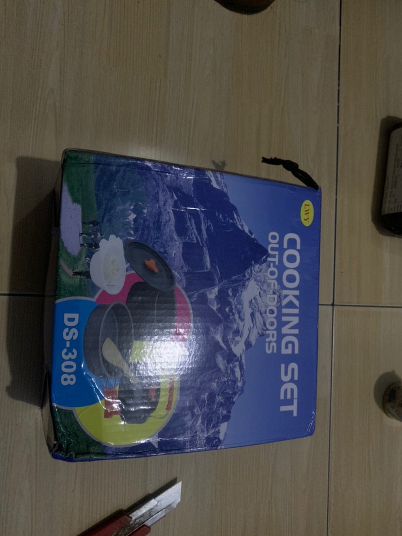 [bisa Cod] Alat Masak Camping Full Set - Cooking Set Ds 308 Sudah Ada Teko Air - Nesting Traveling