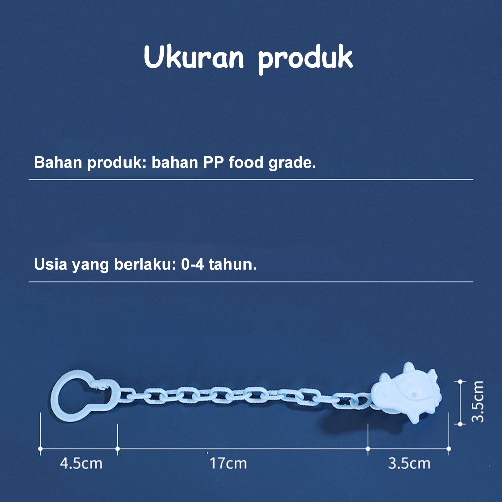 Lakhu Tali Rantai empeng bayi/Klip rantai penjepit dot bayi rantai teether bayi