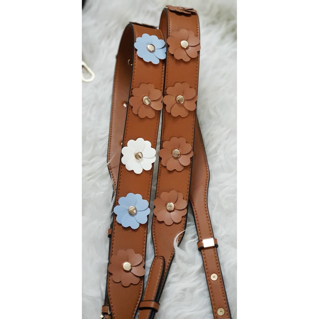 Bag Strap Adjustable MK flower bunga panjang premium Tali Tas panjang dahlia