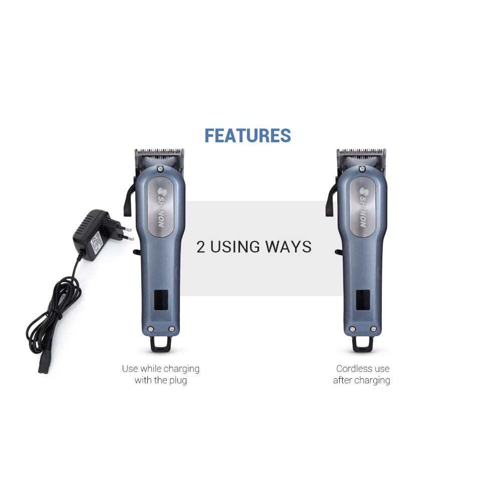 SHINON SH-1888 - Rechargeable LCD Display Electric Hair Clipper - Alat Cukur Profesional dari SHINON