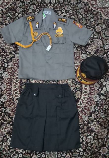 Setelan Baju Profesi Anak / Pramugari TNI ABRI Suster Perawat Polisi Polwan Dokter Kecil