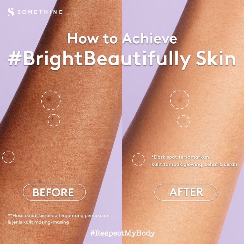 SOMETHINC SKIN GOALS Brightening Body Crème 100ml | Body Cream Somethinc Hand Body Lotion Somethinc Whitening Lotion