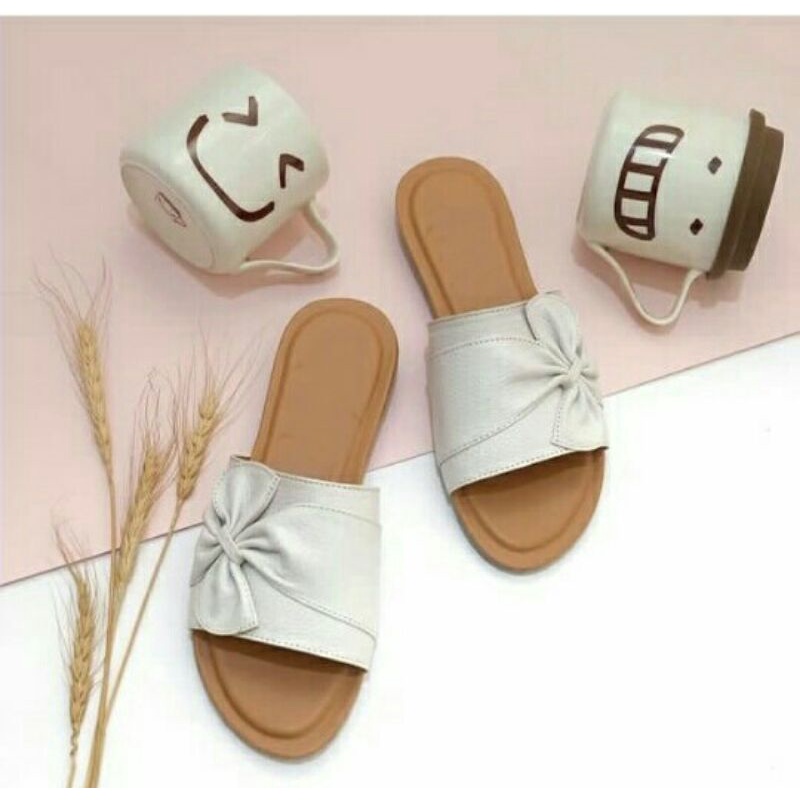 Sandal Kulit Wanita Asli Outsole Aquila anti licin