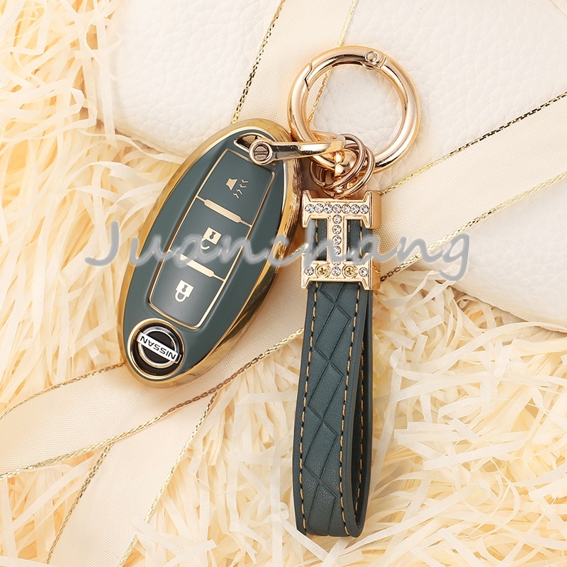 Casing Kunci Remote Mobil Bahan TPU Untuk Nissan Qashqai X-Trail T32 T31 Juke J10 J11