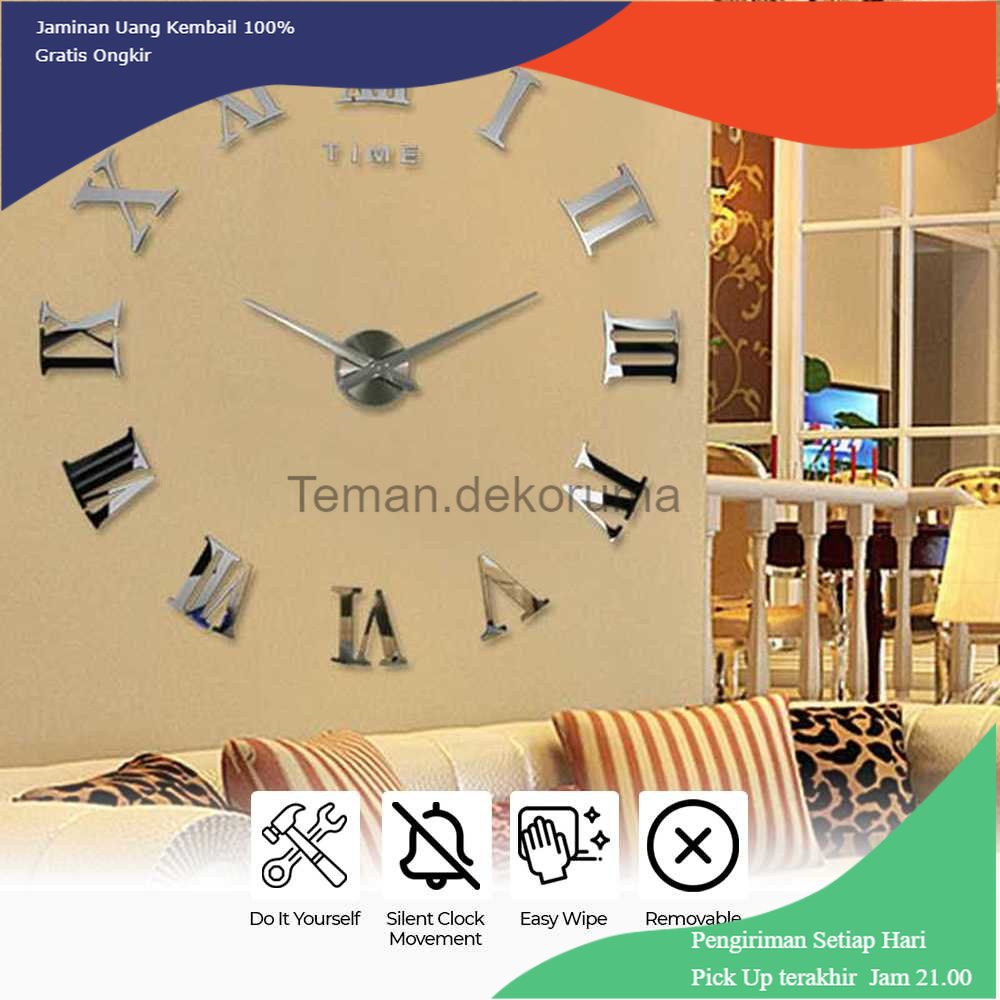 TD - RMH Taffware Jam Dinding Besar DIY Giant Wall Clock 90-100cm - DIY-106