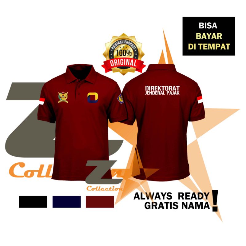 KAOS POLO DJP / KAOS DIREKTORAT JENDRAL PAJAK / KAOS KEMENKEU / KAOS POLO KEMENTERIAN keuangan