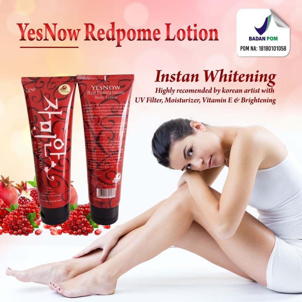 [ORI] JWB Red Pomegranate Lotion Pemutih Badan Permanent AMPUH Mencerahkan dalam 2 Minggu I BPOM