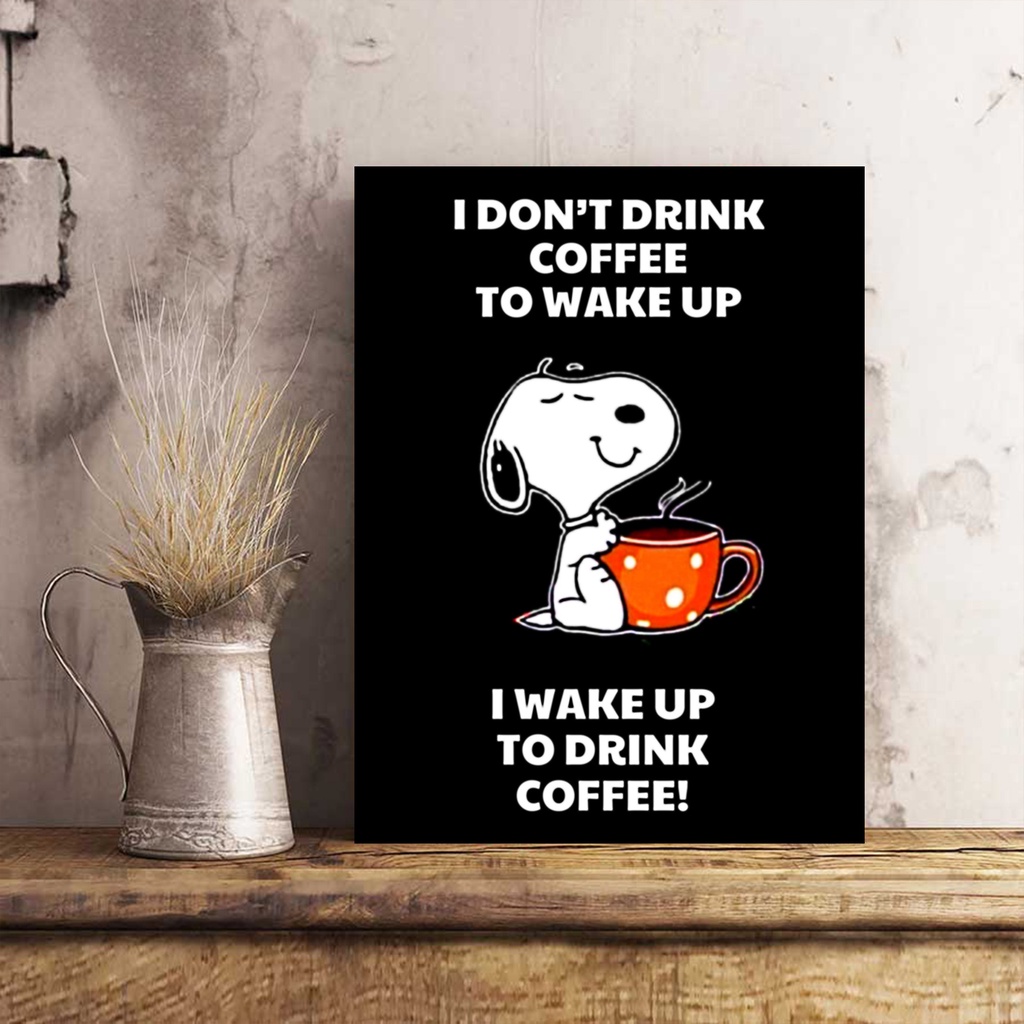 Poster Quotes INSPIRASI KOPI Hiasan Dinding Poster Kayu Walldecor 04