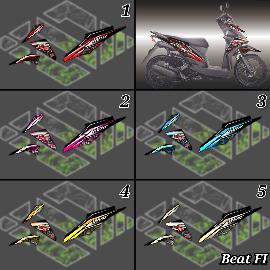 Stiker Motor Striping Variasi Honda Revo FI/ Stiker Striping Variasi Revo FIT/X