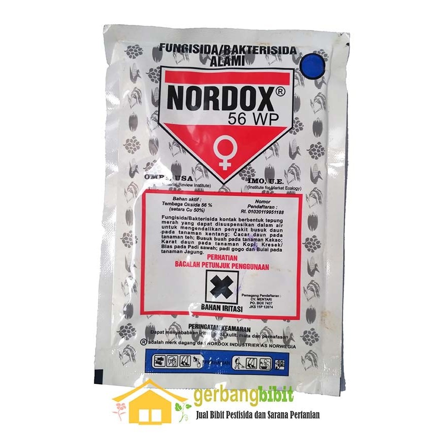 Fungisida Ampuh  Bakterisida pestisida Nordox 56 WP 100 gr