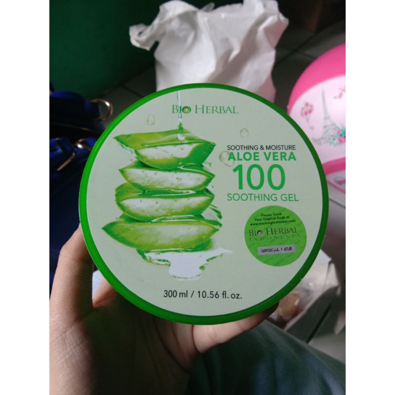 ORIGINAL ALOE VERA SOOTHING GEL | EKSTRAK LIDAH BUAYA MELEMBABKAN KULIT | Ada Stiker Kode Track Asli