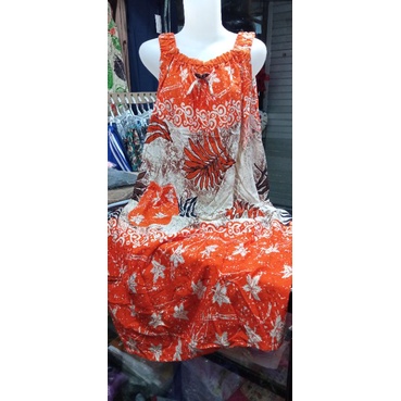 Daster Singlet Merek Marissa|Pakaian Wanita Dewasa|Baju Tidur|Daster Batik|Daster Gandul|Daster Sing