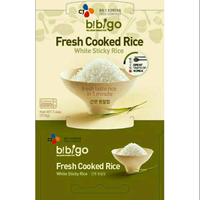 

Nasi putih instant bibigo cooked white rice, nasi korea instant