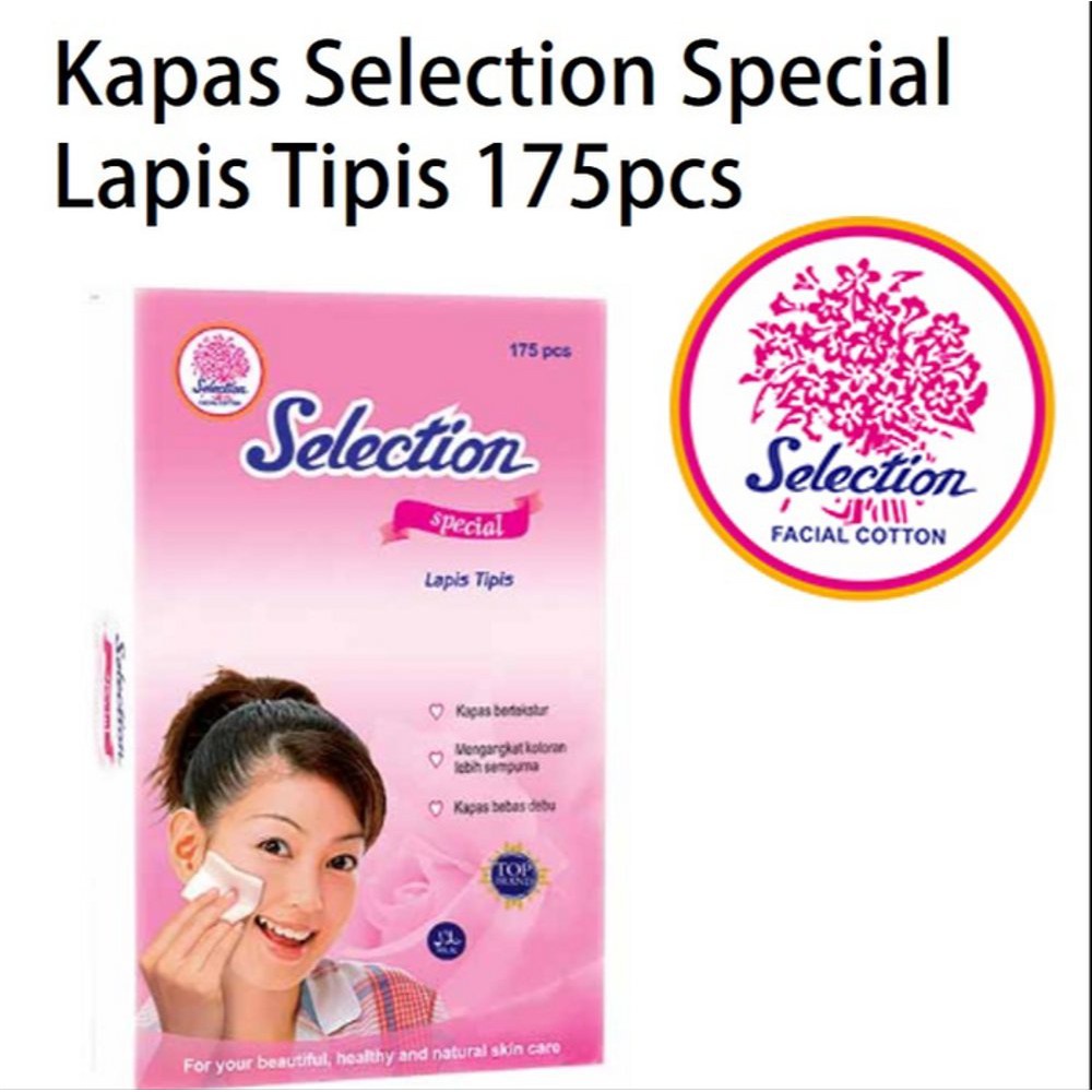 Kapas Selection Facial Cotton / Kapas Pembersih Wajah / Kapas Kecantikan Kotak - Special Tipis