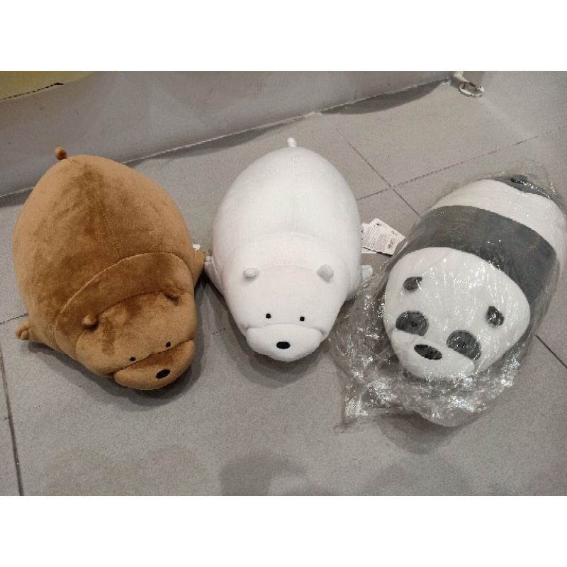 Miniso we bare bears u shaped pillow 2 in 1 boneka  bantal leher boneka+bantal leher we bare bears