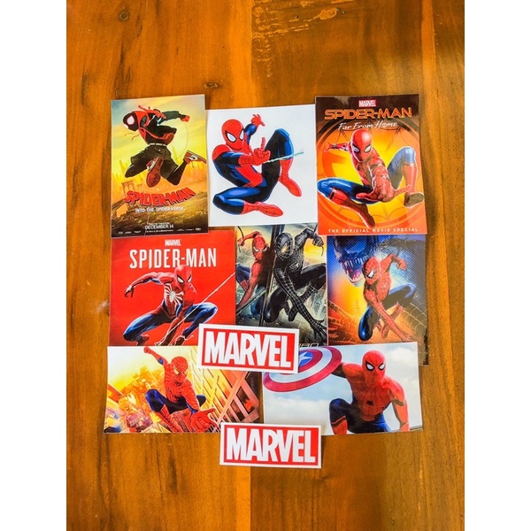 sticker stiker pack spiderman marvel universe spider man film skin laptop hp helm garskin