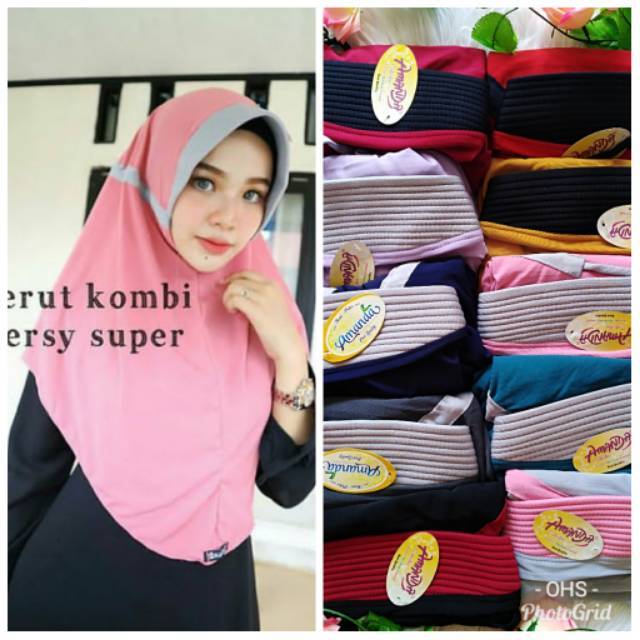 Hijab serut Amanda 2 warna