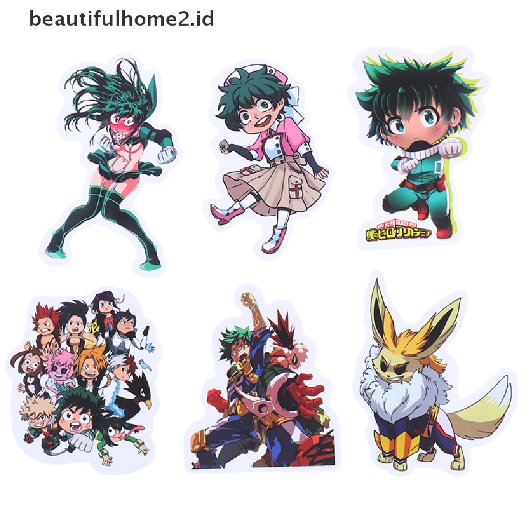 (Beautifulhome2) Buku Literatur Klasik Bahasa MandarinId 50pcs Stiker Anime My Boku No Hero Academia Untuk Laptop / Koper