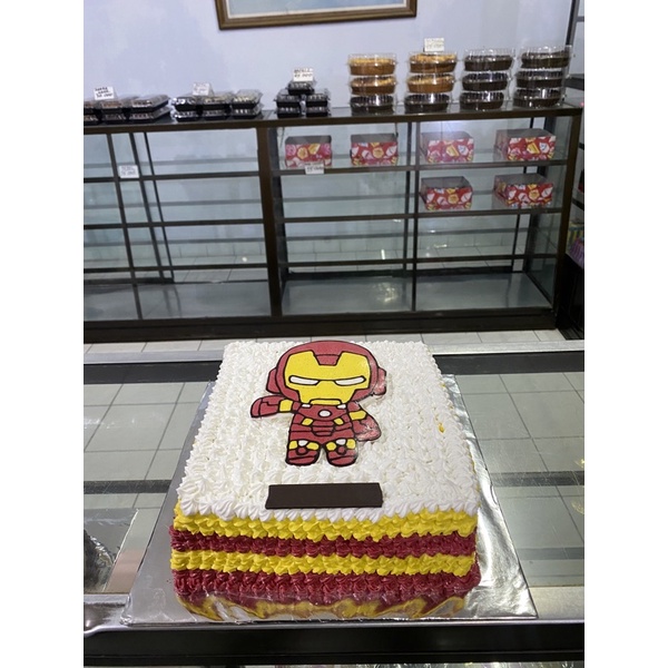 

KUE TART LAPIS SURABAYA GAMBAR IRON MAN UKURAN 22 CM