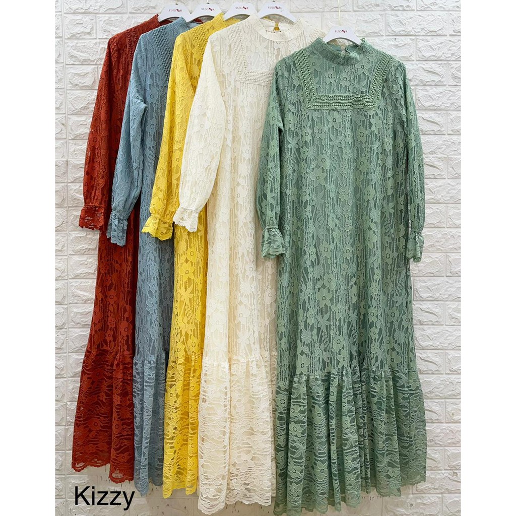 KIZZY DRESS /DRESS BROKAT/DRESS RAYA KOREA