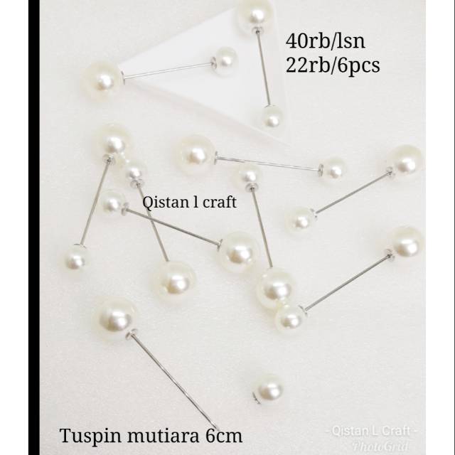 Tuspin mutiara 6cs 6pcs