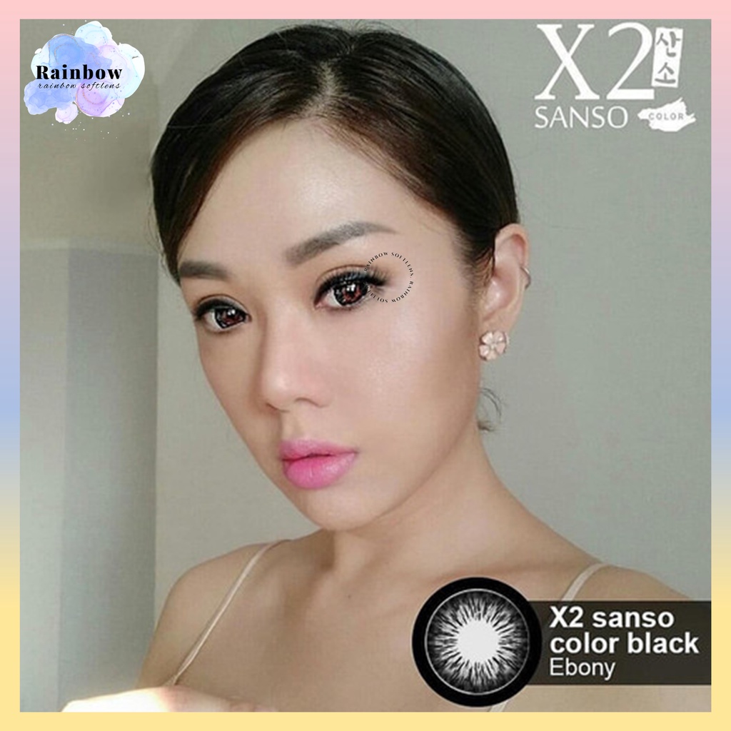 [COD] SOFTLENS X2 SANSO BLACK MINUS (-3.25 SD -6.00) - EXOTICON