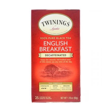 

Twinings Pure Black Tea English Breakfast Decaffeinated 25 x 2 Gram