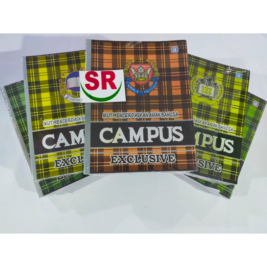 

Buku Tulis Campus Exclusive (Ukuran Standar) isi 38 Lembar/58 Lembar(1 Pak isi 10 Buku)
