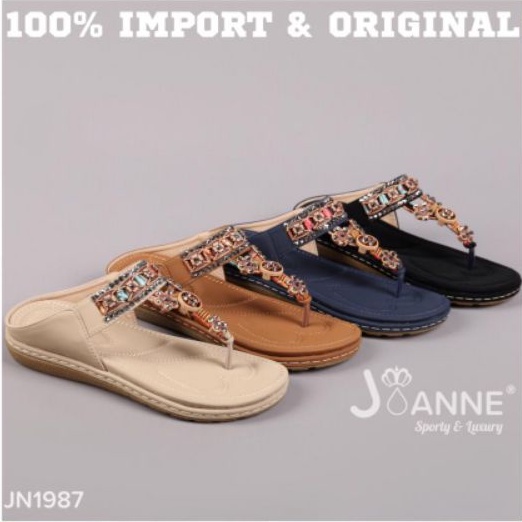 JOANNE Sandals Jepit Shoes #JN1987 ORIGINAL