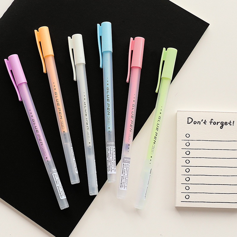

[FS] Pastel Glue Pen / Lem Cair Bentuk Pulpen Warna Soft for Art Craft DIY Jurnal