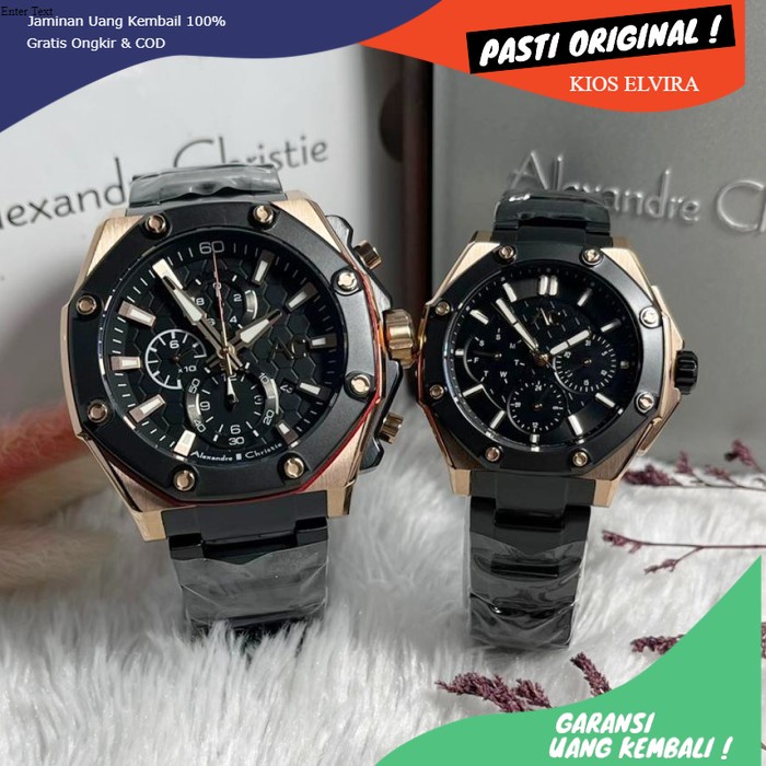 JAM TANGAN COUPLE ALEXANDER CHRISTIE ALEXANDRE CHRISTIE CRISTIE CHRISTY CRISTI COUPLE ORIGINAL TERBA