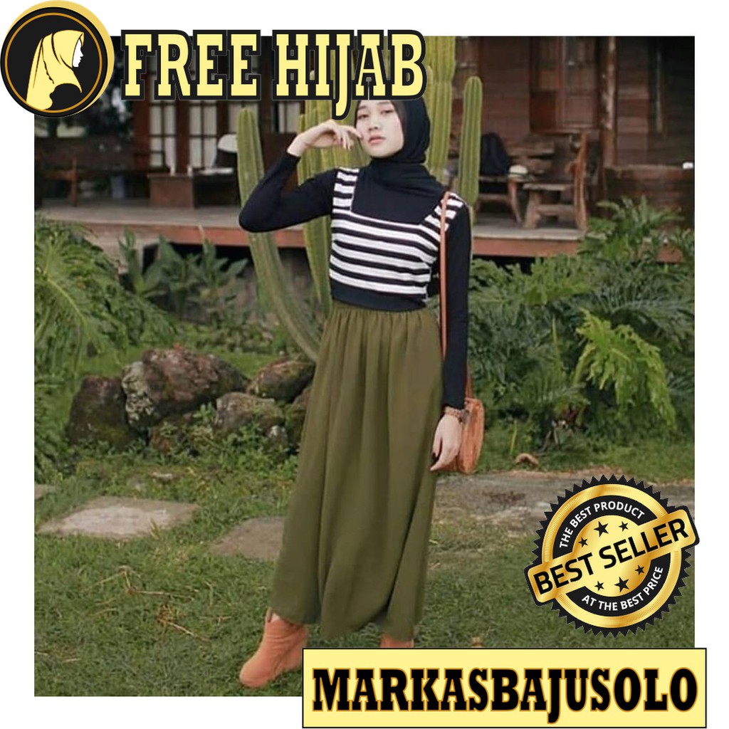 ROK WOLFIS PAYUNG / ROK JEANS WANITA MURAH / SPAN / PANJANG / PENDEK / JUMBO / ANAK