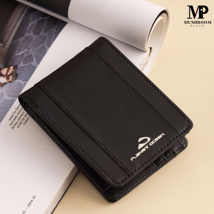 Dompet Lipat Pria Planet Ocean Hitam Original - PO02