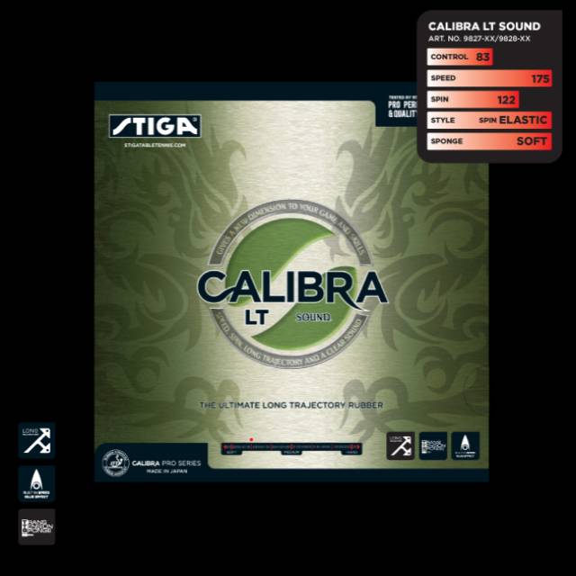 Stiga Calibra LT Sound Karet Pingpong