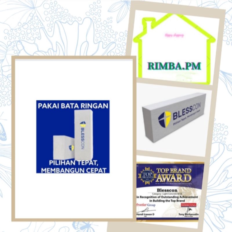 BATA RINGAN BLESSCON AAC HEBEL  - 1 m³/ 83 bh