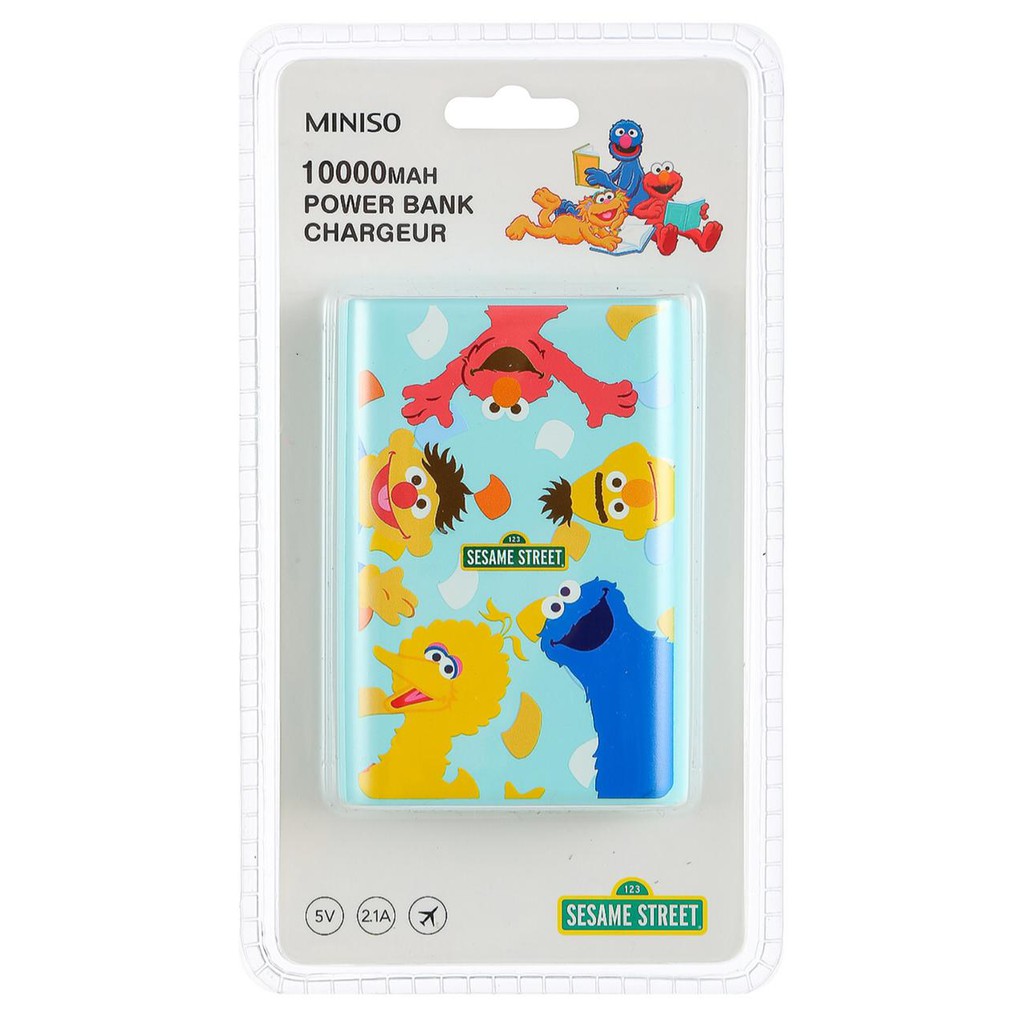 Miniso Power Bank Sesame Street 10.000mAh Miniso Original