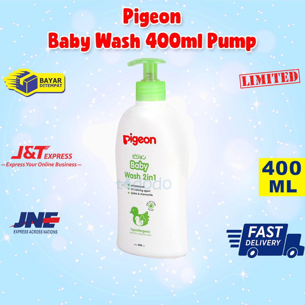 Pigeon Baby Wash 400ml Pump - Sabun Bayi