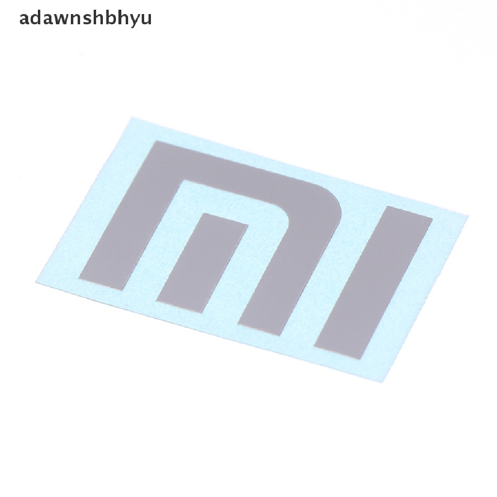 Stiker Logo adawnshbhyu Bahan Metal Warna Silver Untuk Laptop / Handphone Xiaomi MI